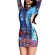 thumbnail image 3 of Txlixc Vestido ajustado para mujer, manga larga, cuello barco, sin espalda, estampado gráfico, ajustado, vestido de fiesta de cóctel Txlixc Moda, 3 of 10