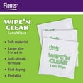 thumbnail image 3 of Toallitas limpiadoras de lentes Flents Wipe 'N Clear, 300 unidades x4, 3 of 8