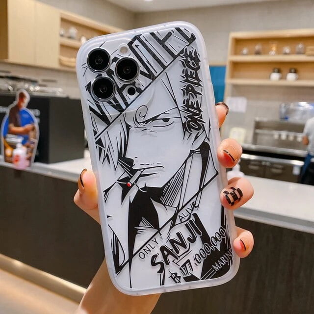 One Piece Luffy Clear Phone Case for iPhone 15 14 13 12 11 Pro Max