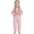 thumbnail image 2 of Frostluinai Little Boys Toddler Girls One Piece Rain Suit Full Body Waterproof Coverall with Dual Zippers Reflective Strip for Toddlers 1-8 Years, 2 of 5