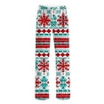 thumbnail image 3 of Puyaiuu Womens Flannel Pajama Pant with Drawstring - Winter Warm Buffalo Plaid Pajama Pant - Soft Fleece Pjs Bottom Casual Elastic Waist Lounge Pants Soft Sleep Bottoms Gift, 3 of 4