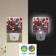 thumbnail image 2 of Yayeee LED Night Light for The Home Plug in With Light Sensors 2 Pack, Purple Flowers, 2 of 6