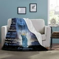 thumbnail image 3 of LHSHID Personalized Love Blanket Throw to My Daughter from Mom you'll feel my love within it moring noon and night Lion Blanket for My Daughter, 3 of 5