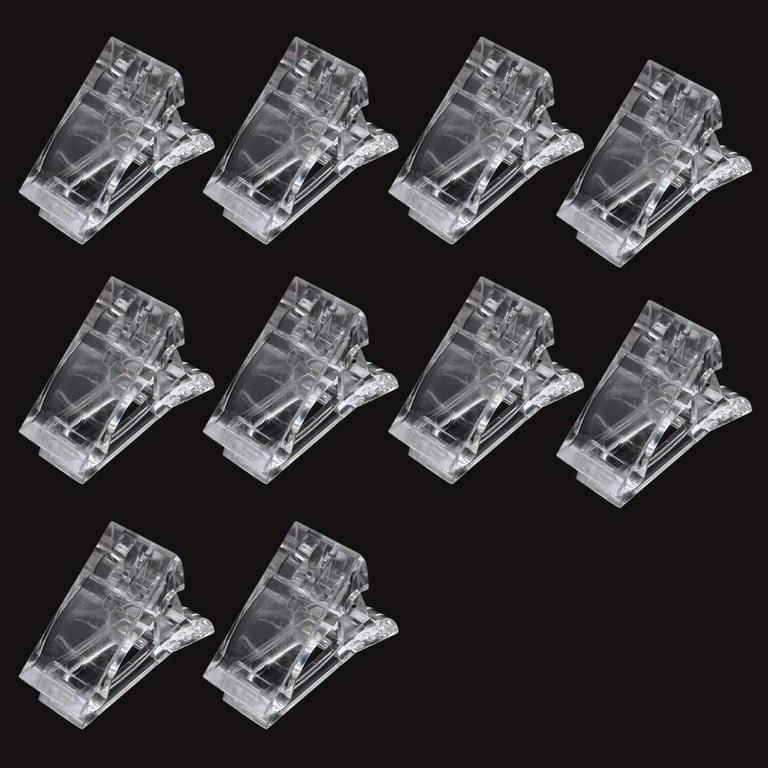Dockapa Nail Tips Clip for Quick Building Polygel Nail Forms Nail Clips for Polygel Finger Nail Extension UV LED Builder Clamps Manicure Nail Art Tool