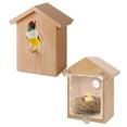 thumbnail image 3 of Outdoor Window Birdhouse with Suction Cups Transparent Paintable for Bird Watching Home Garden, 3 of 6