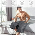 thumbnail image 6 of GoXteam Men's Bath Wrap Towel Shower Adjustable Terry Body Spa Towel with Pocket After Shower Wrap for Men Gift Spa College Bath Dorm Room Gym (Blue), 6 of 7