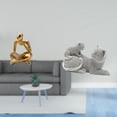 thumbnail image 2 of Escultura Abstracta De Gato Pensador, Adorno De Mesa, Artesanía, Figura Decorativa, Estatua De Animal, Decoración Para Sala De Estar, Estante, Oficina, Dormitorio, Estantería, Regalo De, 2 of 8