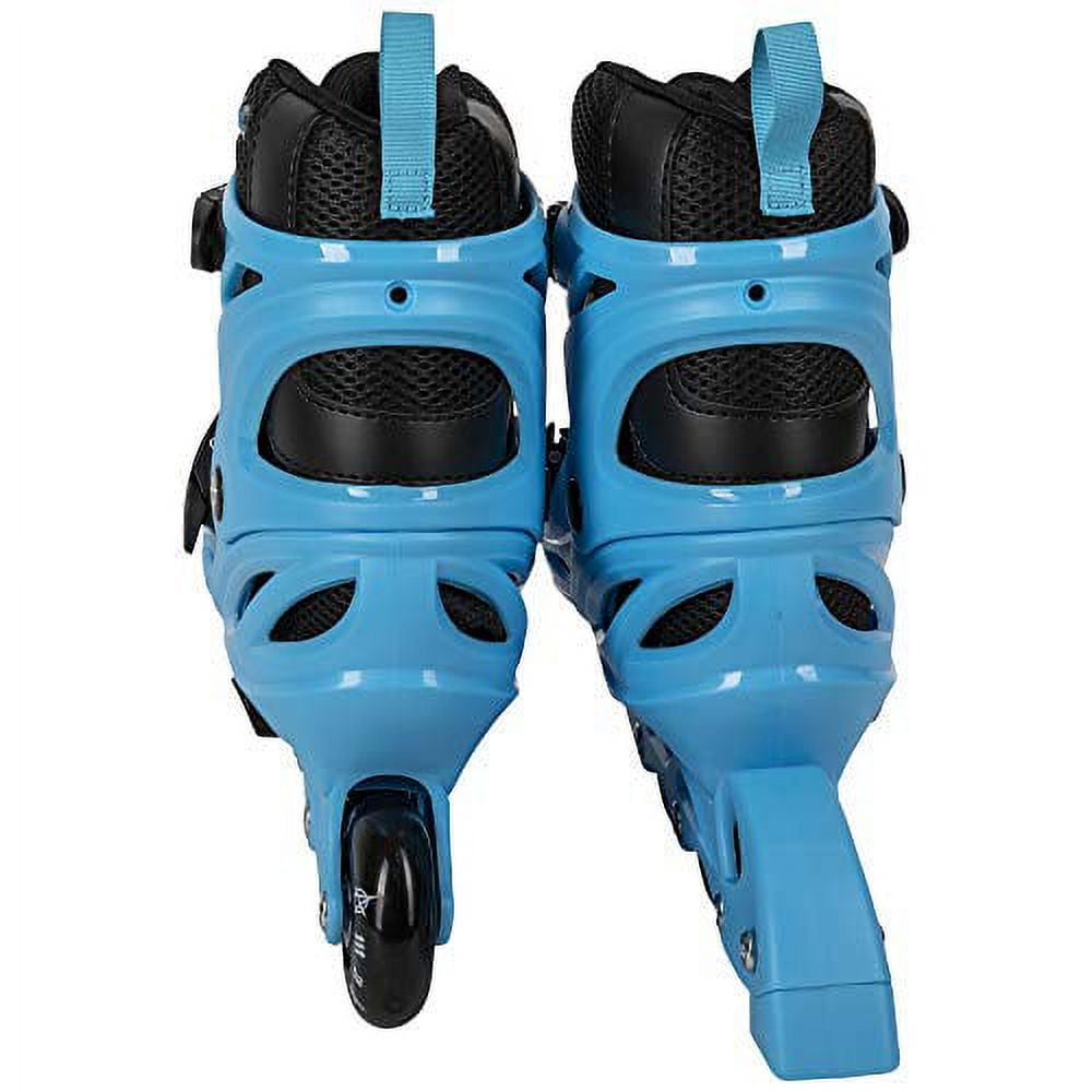 Awaken Adjustable Size Inline Roller Skates Kids Youth Boys Girls Youth (Youth 13- Kids 3, Azure Blue)