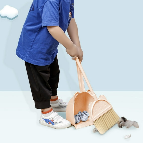 Children's Brooms And Dustpan Set Cleaning Supplies Brooms And Dustpan Set For Home Stainless Steel Handle Brooms With Dustpan Combo Set For Home Office