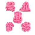 thumbnail image 2 of Moule à Gâteau en Forme de Qifeng de Couleur de Gâteau de Pâques 5PC, 2 of 6