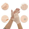thumbnail image 3 of Unique Bargains 1 Pair Anti-slip Solid Color Manicure Gloves Beige, 3 of 6