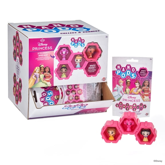 Disney Princess Nano Pods - Miniature Collectable Display Action Figures, Children Ages 3 and up