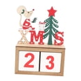 thumbnail image 2 of Calendario de Adviento de Navidad Calendario de Navidad Bloques de Madera Decoración de Navidad árbol, 2 of 9