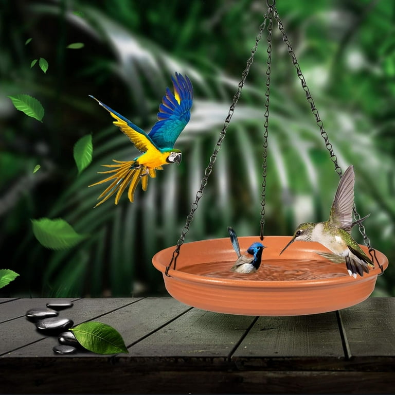 Hanging Bird Bath Hanging Bird-Feeder Garden BirdBath Tray