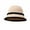 Beige, variant on vnanda Round Brim Fisherman Hat Women's Winter Fisherman Hat Striped Color Matching Thick Soft Plush Dome Top Warm Windproof Deep Lightweight Foldable Lady