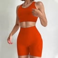 thumbnail image 3 of MAIHAN Linen Shorts Outfits Women 2 Piece Set Long Sleeve Elastic Waist Shorts Suit Women 2 Piece Outfits Sets Casual Vacation Outfit Two Piece Outfit, 3 of 4