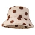 thumbnail image 1 of Desiderio Sombrero de felpa de invierno Sombreros de pescador de piel sintética para mujer, 1 of 5