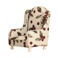 thumbnail image 2 of Sofá miniatura para casa de muñecas, sillón, sofá auxiliar, tela, decoración retro americana Estampado floral beige, 2 of 9
