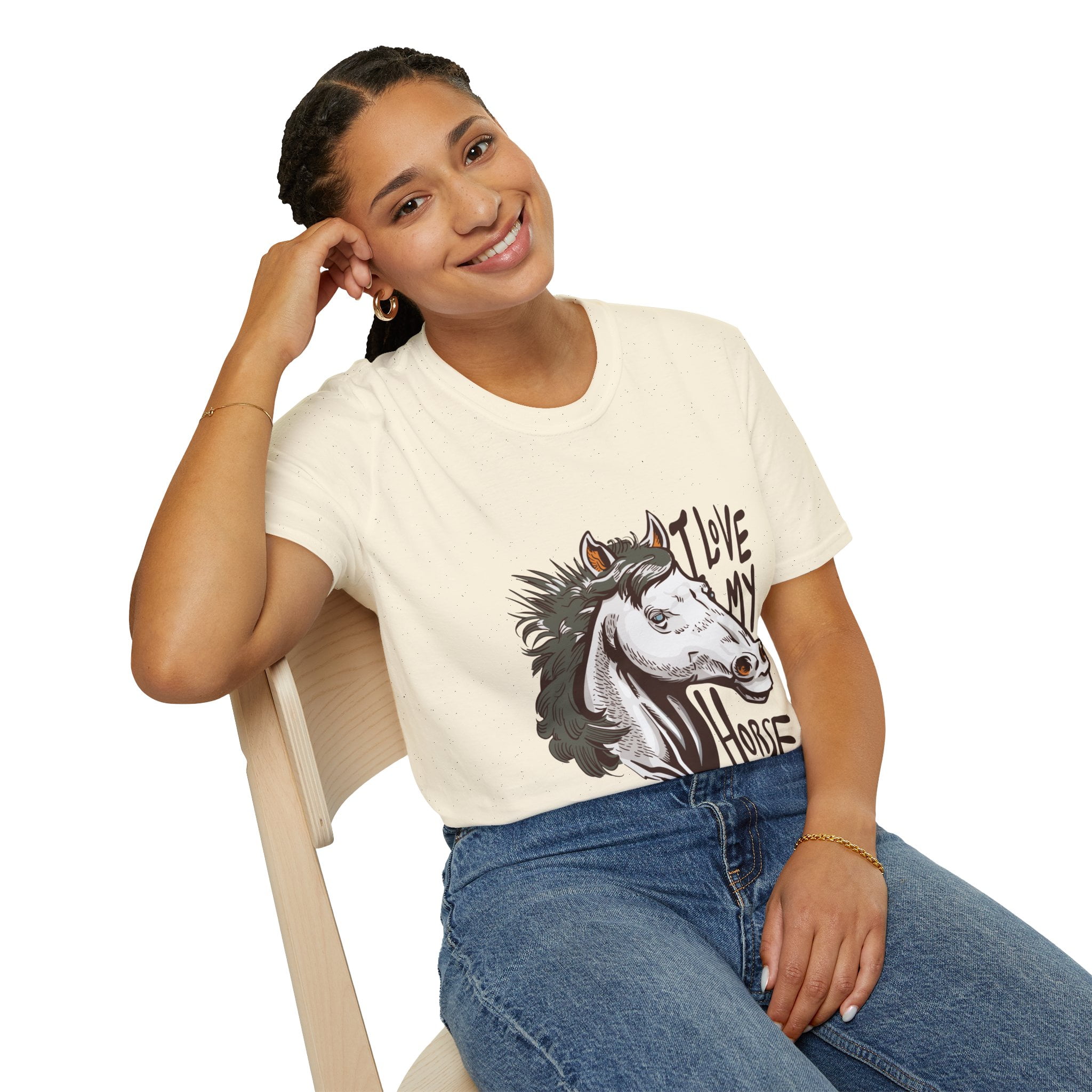 Love My Horse Motivational Equestrian Novelty TShirt