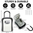Key Lock Box for Outside,Portable Wall Mount Lockbox, Realtor Lockbox ...