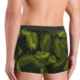 thumbnail image 3 of Goofa Tropical Palm Leaves Fern Leaf Printed Men's Boxer Briefs Underwear, Moisture-Wicking Underwear, Trunk,Soft and Breathable Cotton Underwear-Medium, 3 of 9