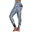 thumbnail image 3 of Juniors High Waisted Newspaper Yoga Leggings, 3 of 4