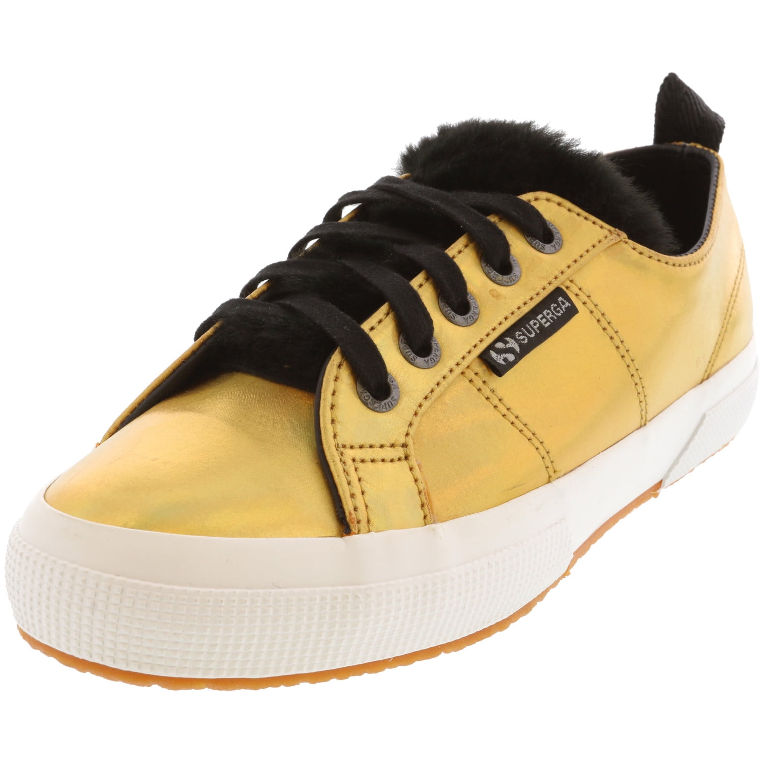 Superga - Superga 2750 Iridescentfurw Gold Metal Ankle-High Nylon Sneaker - 9M / 7M - Walmart 
