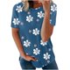 thumbnail image 1 of Blusa suelta de manga corta con cuello redondo y estampado a la moda para mujer Pompotops hfajkhk129718, 1 of 4