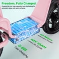 thumbnail image 6 of INSDRGN Electric Scooter for Adults, 1800W Peak Motor, 48V 16AH Battery, 20MPH, 42Miles, 14 " Commuter E Scooter with Seat &Carry Basket, UL2272, Pink, 6 of 10