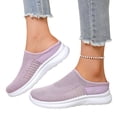 thumbnail image 2 of Dweltoz Womens Walking Shoes Slip on Non Slip Mesh Gym Shoes Breathable Casual Athletic Platform Sneaker with Arch Support,Pink 40, 2 of 7