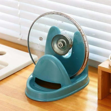 

Feiboyy Desktop Vertical Pot Cover Rack Multi Functional Kitchen Supplies Rack Spoon Spatula Storage Rack