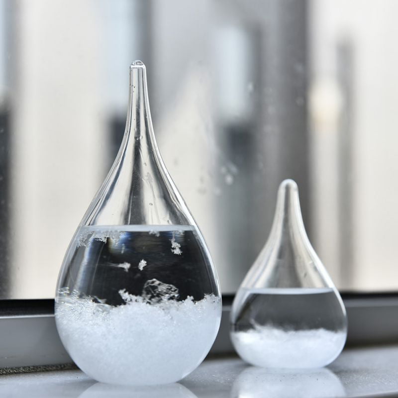 #NA Yehapp Storm Glass Weather Predictor Desktop Weather Forecast Water Drop Glass Bottle Barometer Bottles for Christmas Birthday Gift