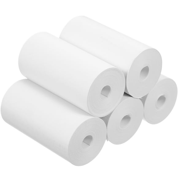 5 rollos de papel térmico para impresora, papel térmico para recibos, rollo de papel térmico, pegatina para impresora térmica