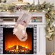 thumbnail image 4 of Fiudx Decoración del hogar Calcetines navideños con copos de nieve, calcetines gruesos y suaves, bolsas de caramelos, adornos navideños, adornos para árboles de Navidad, 4 of 6
