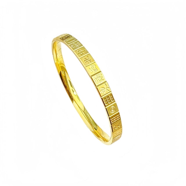 Brazalete de estilo chino Bracelet Gold Placer para mujer