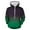 Green, variant on Viikei Hoodies for Men Sweatshirts for Men Men's Gradient Hoodie Non Positioning Printed Pullover Casual Long Sleeved Sweatshirt
