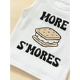 thumbnail image 6 of Bagilaanoe 2pcs Toddler Baby Boy Girl Short Pants Set Sleeveless Letter Print Tank Tops + Shorts 1T 2T 3T 4T 5T 6T Kids Casual Summer Outfits, 6 of 9
