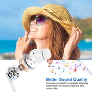 USB C Headphones Wired,1Pack Type C Wired Earphones USBC Wired Earbuds Noise Cancelling Ear Buds w/ Mic Microphone Remote Control Type C Headphone Compatible with Samsung Android iPad