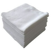 16 inch X 16 inch White Microfiber Cleaning Polishing Cloths (10 Pack)