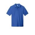thumbnail image 3 of Port & Co Men's Ring Spun Pique Polo, Royal, Medium, 3 of 4