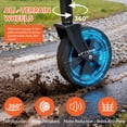 thumbnail image 4 of Chariot Pliant de 94 L, Chariot Utilitaire de Camping Extérieur Pliable et Léger de 10,25 Lb pour Jardin, Plage, Magasinage et Épicerie (Petit Format 29 Pouces L x 16,7 Pouces L x 35,4 Pouces H, Noir), 4 of 8