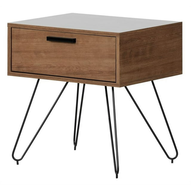 Pemberly Row table d'Appoint Contemporaine en Bois Foncé