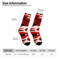 thumbnail image 3 of Funny Novelty Colorful Socks Red Camouflage Patterned Casual Crew Socks, 3 of 7