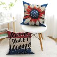 thumbnail image 3 of 4th of July Patriotic Throw Pillow Covers 20x20 Set of 4,Independence Memorial Day Decorative Pillow Cases for Bedroom Sofa Couch, 3 of 6