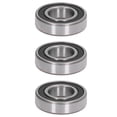 thumbnail image 1 of 3Pcs Deep Groove Ball Bearing Rubber Seal Accessory Set Kit for Equipment Machine6205, 1 of 5