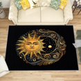 thumbnail image 1 of 4x5 Rug, Boho Sun Rug Washable Non Slip Soft for Living Room Bedroom, Burning Sun Celestial Area Rug, Bohemian Carpet, Boho Sun Home Decor & Gifts, 1 of 7