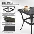 thumbnail image 6 of Patio Furniture Sets 2-person Outdoor Patio Bistro Metal Rocking Conversation Set With Table,Outdoor Patio Furniture Sets, 6 of 9