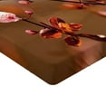 thumbnail image 2 of Ambesonne Nature Fitted Sheet, Sakura Flourishing, Full Size, Pale Pink Dark Coral, 2 of 3