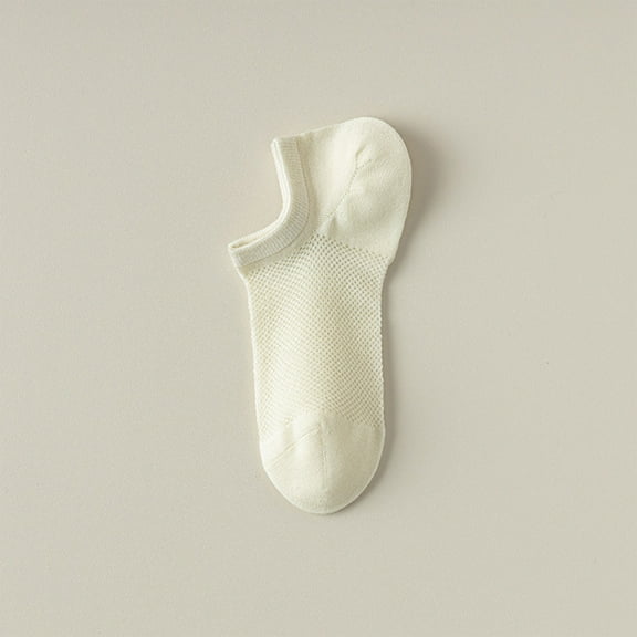 Pastel No-Seam Ankle Socks | Seamless Breathable Socks for Summer, Kids & Sensitive Skin Under 5$, Hontri Candy Colored Socks for Spring And Summer , Beige, One Size