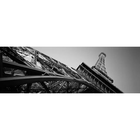 Eiffel Tower Paris Las Vegas - Low Angle View of Las Vegas Replica Eiffel Tower, Paris Las Vegas, Las Vegas, Nevada, USA Print Wall Art